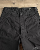orSlow Vintage Fit Fatigue Pants - Herringbone Black