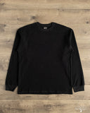 orSlow Waffle Long Sleeve T-Shirt - Black