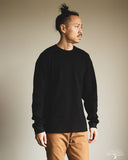 orSlow Waffle Long Sleeve T-Shirt - Black