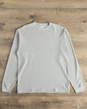 orSlow Waffle Long Sleeve T-Shirt - Heather Grey