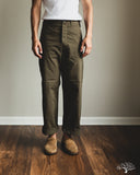 orSlow Wide Fit French Work Pants - Army Green