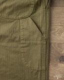 orSlow Wide Fit French Work Pants - Army Green