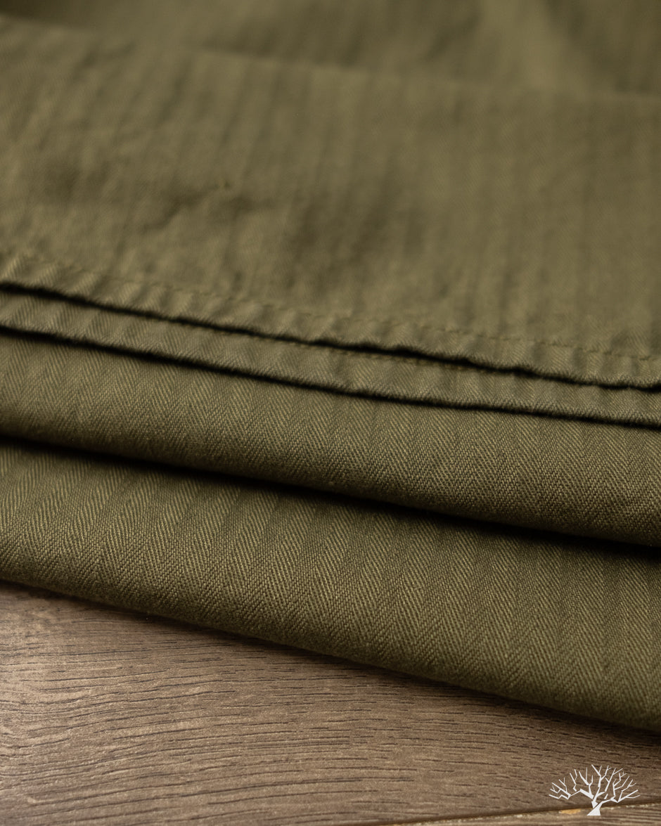 orSlow Wide Fit French Work Pants - Army Green
