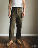 orSlow Wide Fit French Work Pants - Army Green