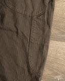 orSlow Wide Fit French Work Pants - Coffee Brown