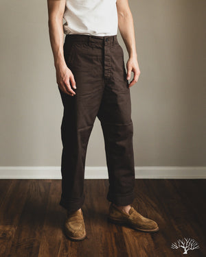 Wide Fit French Work Pants - Coffee Brown – Withered Fig