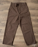 orSlow Wide Fit French Work Pants - Coffee Brown