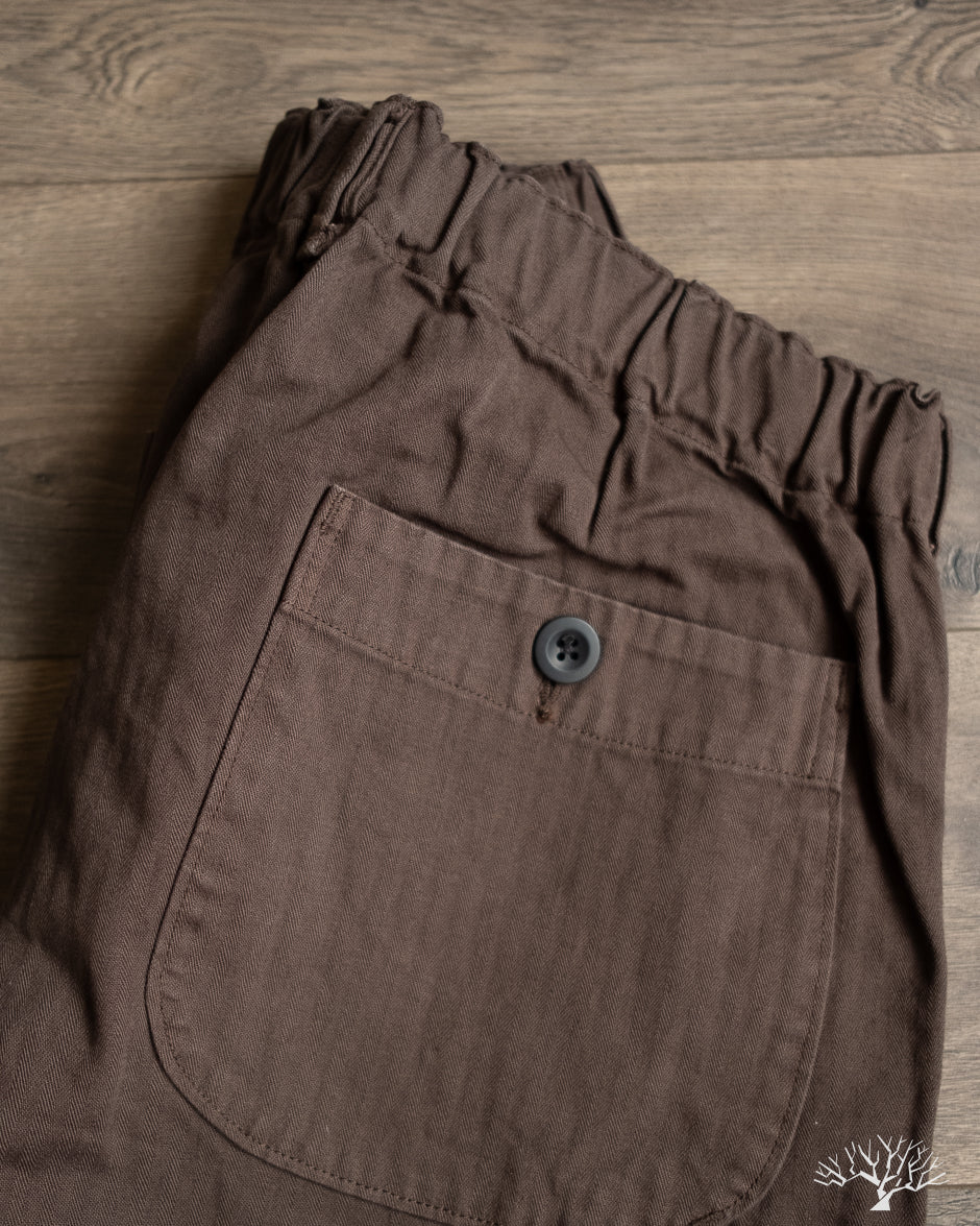 orSlow Wide Fit French Work Pants - Coffee Brown