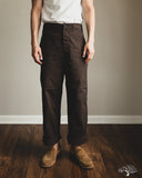 orSlow Wide Fit French Work Pants - Coffee Brown