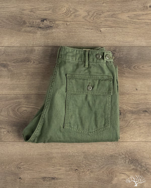 orSlow - Women's High Waist Fatigue Pants - Green – Withered Fig