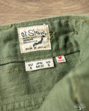 orSlow Women's High Waist Fatigue Pants - Green