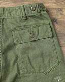 orSlow Women's High Waist Fatigue Pants - Green