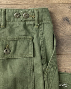 orSlow - Women's High Waist Fatigue Pants - Green – Withered Fig