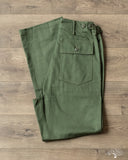orSlow Women's High Waist Fatigue Pants - Green