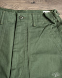 orSlow Women's High Waist Fatigue Pants - Green