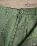 orSlow Women's High Waist Fatigue Pants - Green