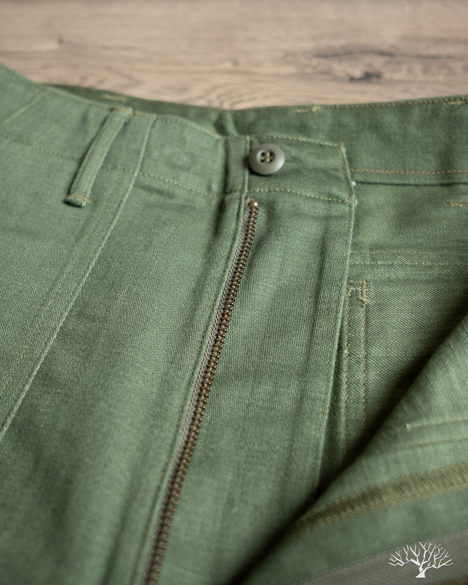 orSlow Women's High Waist Fatigue Pants - Green