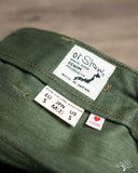 orSlow Women's High Waist Fatigue Pants - Green