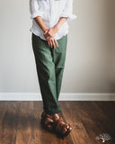 orSlow Women's Short Length Fatigue Pants - Green