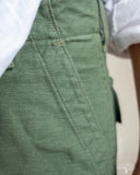 orSlow Women's Short Length Fatigue Pants - Green