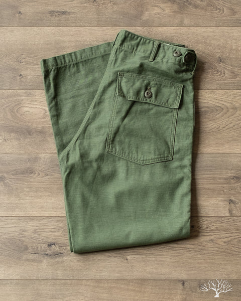 orSlow - Women's Short Length Fatigue Pants - Green – Withered Fig