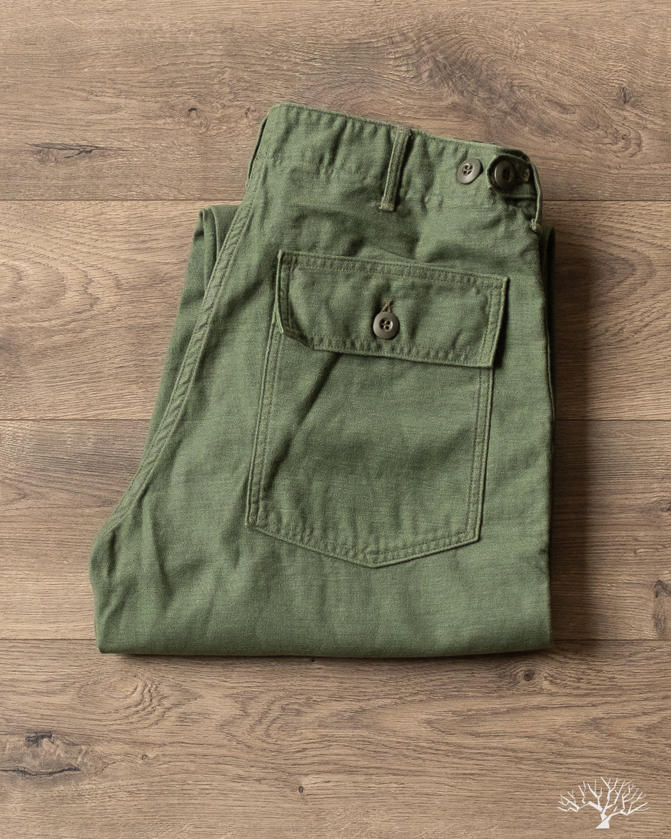orSlow Women's Short Length Fatigue Pants - Green