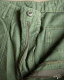 orSlow Women's Short Length Fatigue Pants - Green