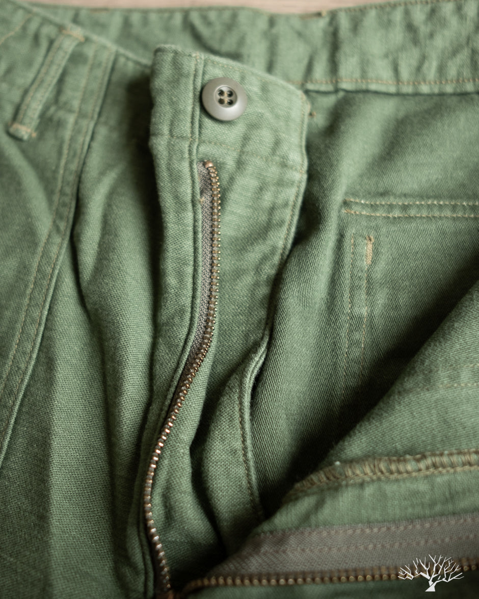 orSlow Women's Short Length Fatigue Pants - Green