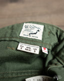 orSlow Women's Short Length Fatigue Pants - Green