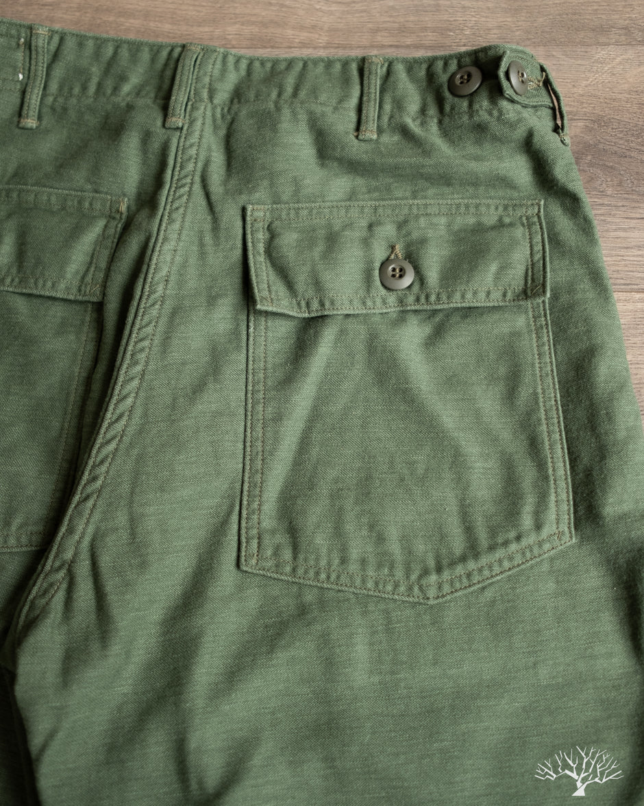 orSlow Women's Short Length Fatigue Pants - Green