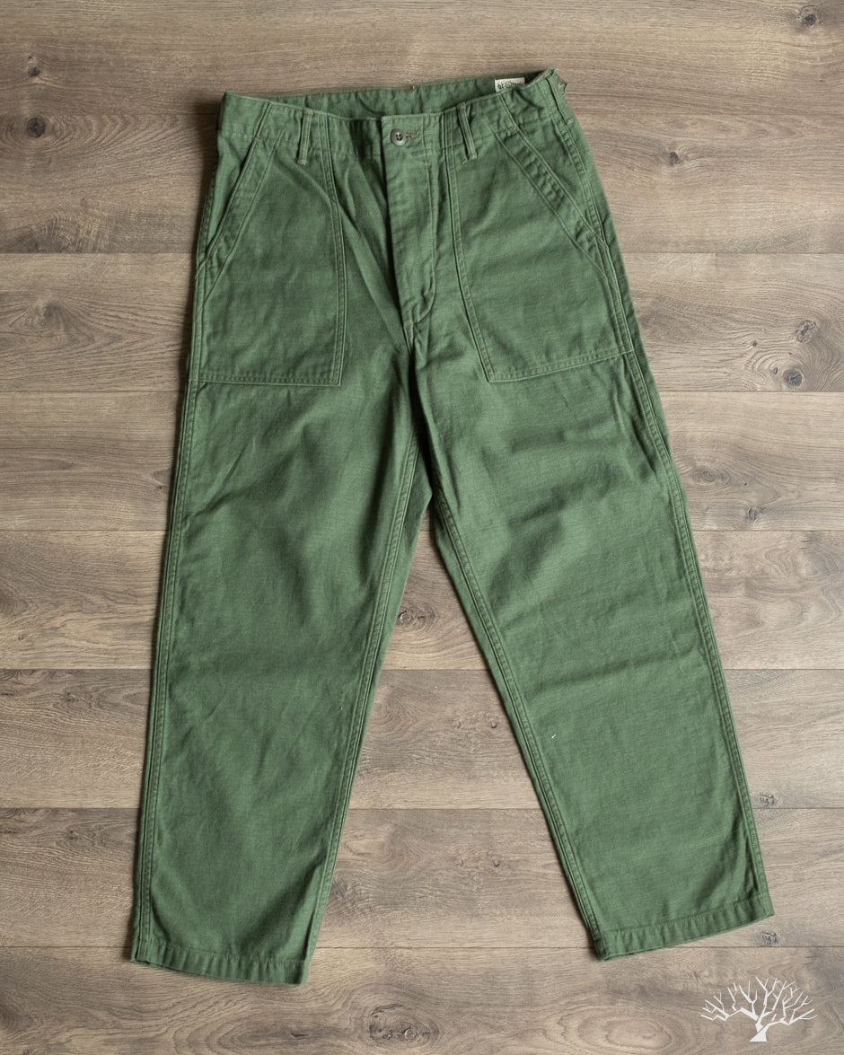 orSlow Women's Short Length Fatigue Pants - Green