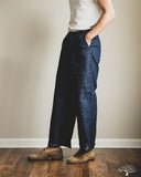 orSlow WWII U.S. Navy Utility Linen Denim Pants - One Wash