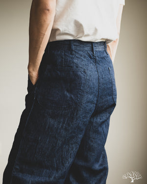 orSlow - WWII U.S. Navy Utility Linen Denim Pants - One Wash