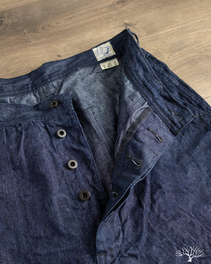 orSlow - WWII U.S. Navy Utility Linen Denim Pants - One Wash