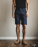 Pure Blue Japan 10oz Double Pocket Worker Shorts - Dark Indigo