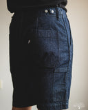 Pure Blue Japan 10oz Double Pocket Worker Shorts - Dark Indigo