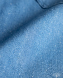 Pure Blue Japan 10oz Double Pocket Worker Shorts - Light Indigo