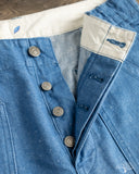 Pure Blue Japan 10oz Double Pocket Worker Shorts - Light Indigo