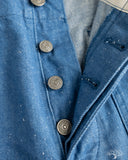 Pure Blue Japan 10oz Double Pocket Worker Shorts - Light Indigo