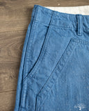 Pure Blue Japan 10oz Double Pocket Worker Shorts - Light Indigo