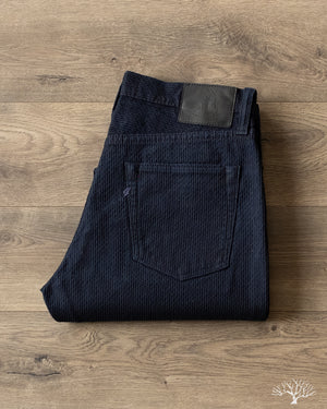 Pure Blue Japan - 1178-ID Woven Sashiko 5 Pockets Pants Regular