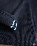 Pure Blue Japan 1178-ID Woven Sashiko 5 Pockets Pants Regular Fit - Indigo x Black
