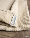 Pure Blue Japan 1178-IV Woven Sashiko 5 Pockets Pants Regular Fit - Ivory x Beige