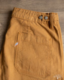 Pure Blue Japan 1179-CA Sulfur Dyed Herringbone Work Shorts - Camel