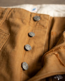 Pure Blue Japan 1179-CA Sulfur Dyed Herringbone Work Shorts - Camel