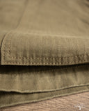 Pure Blue Japan 1179-OLV Sulfur Dyed Herringbone Work Shorts - Olive
