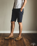 Pure Blue Japan 1180-2 Stitch Stripe Comfortable Shorts - Indigo x Thin Stripe