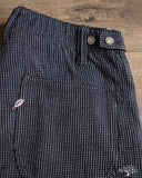 Pure Blue Japan 1180-2 Stitch Stripe Comfortable Shorts - Indigo x Thin Stripe