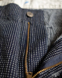 Pure Blue Japan 1180-2 Stitch Stripe Comfortable Shorts - Indigo x Thin Stripe