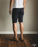 Pure Blue Japan 1180-2 Stitch Stripe Comfortable Shorts - Indigo x Thin Stripe